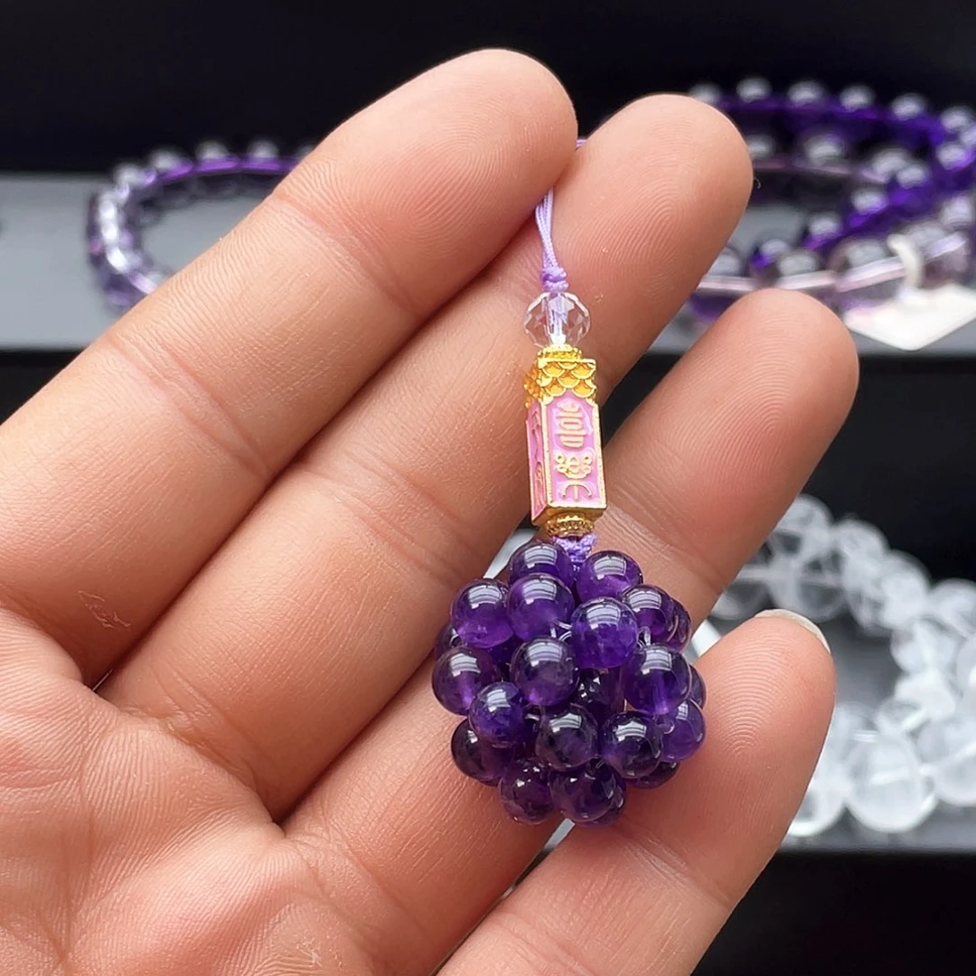 未镶嵌手串烟晶手機鍊