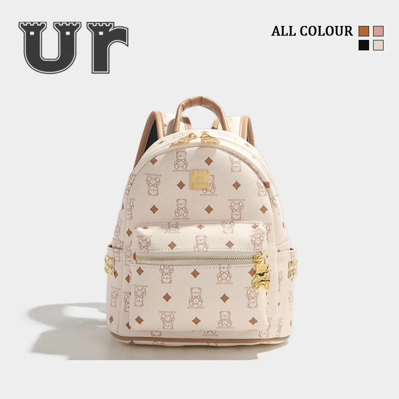 UR今年流行双肩包女2024新款秋冬单肩斜挎包百搭ins超火双肩包