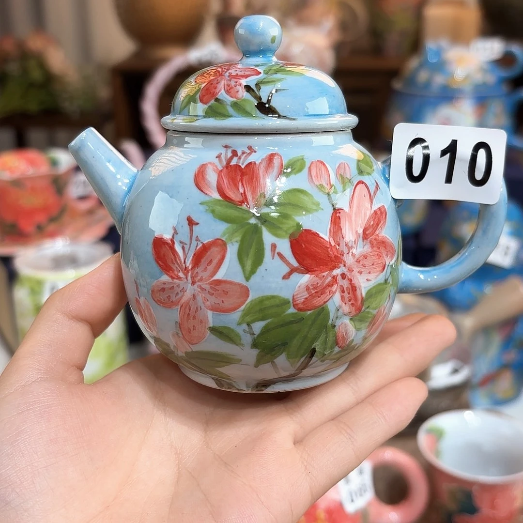 景德镇手绘高温釉下彩陶瓷茶具