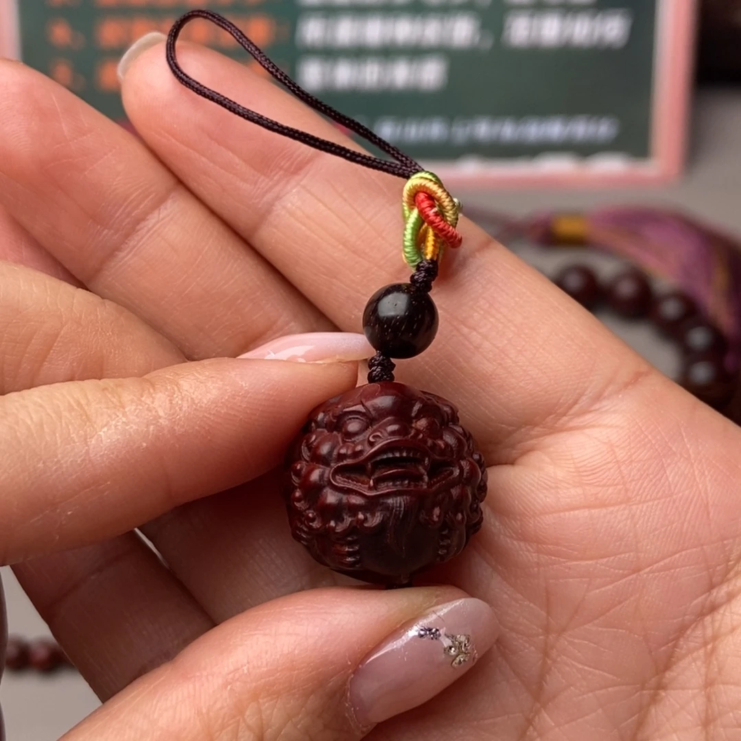 小叶紫檀手串/手链貔貅手机挂