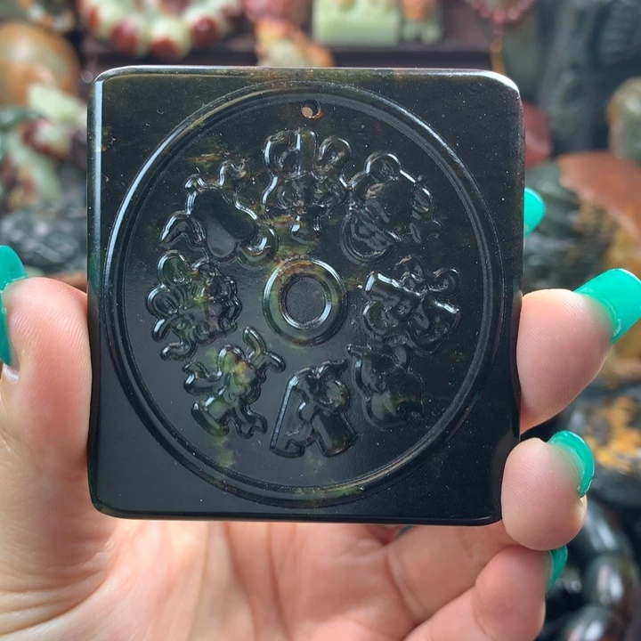 岫岩河磨玉（透闪石质玉）把件未镶嵌