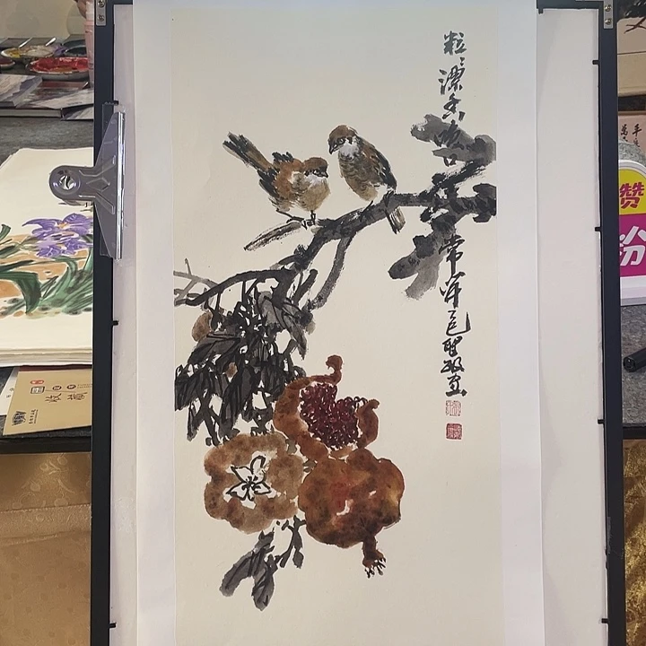国画张圣敏先生纯手绘作品
