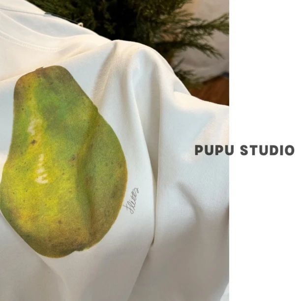 清•最后一件，鸭梨好大休闲短袖