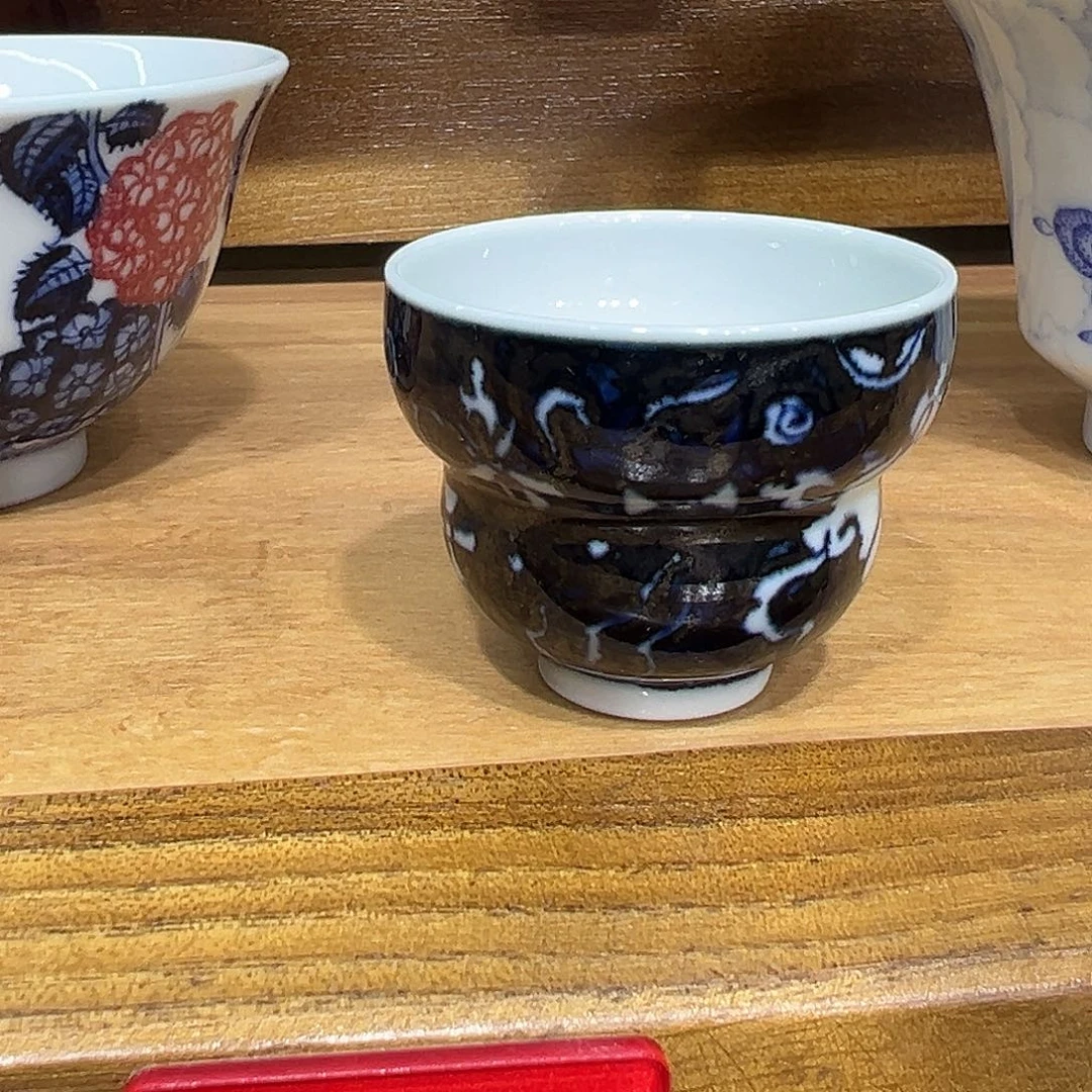 单***兴手工青花暗八仙品茗杯