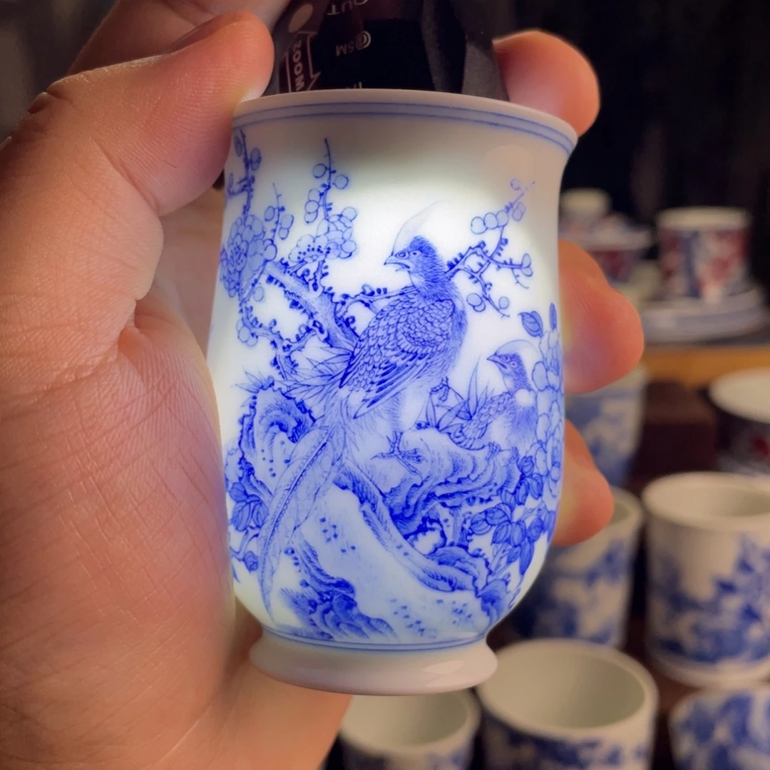 九段花鸟杯子系列