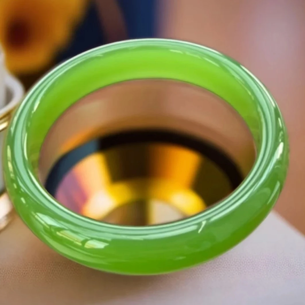 非金属珐琅手镯 【高冰苹果绿】/正品手镯/女款手镯绿色手镯