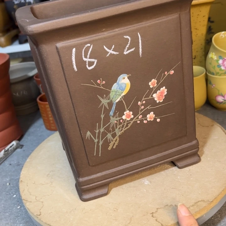 紫砂花盆紫砂花盆