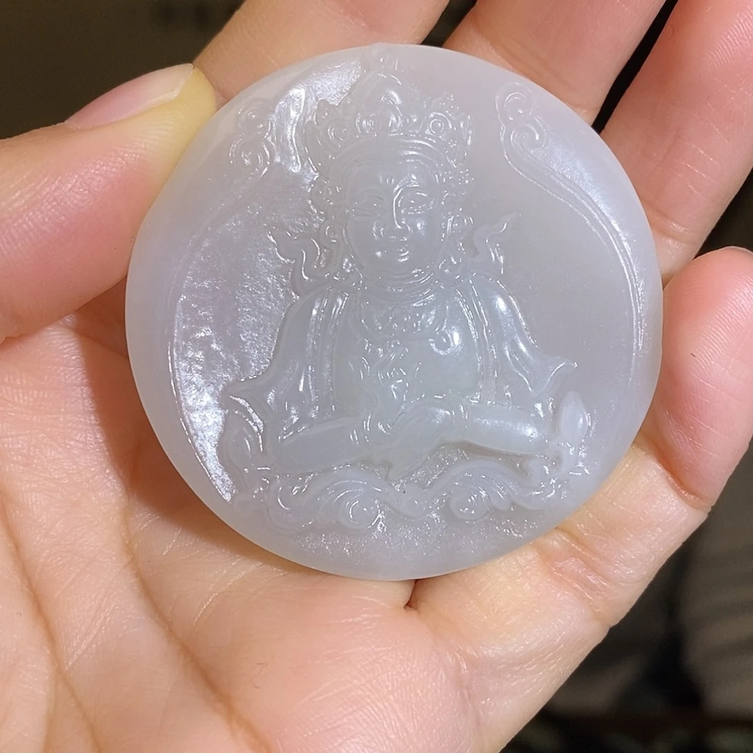 和田玉未镶嵌颈饰和田玉多样性发货发一拍一