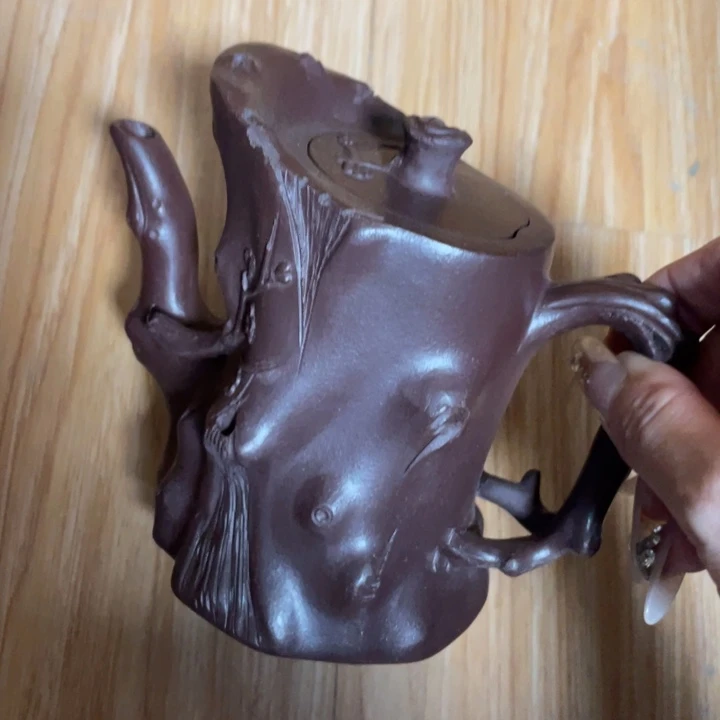 茶壶底槽青紫砂艺术作品