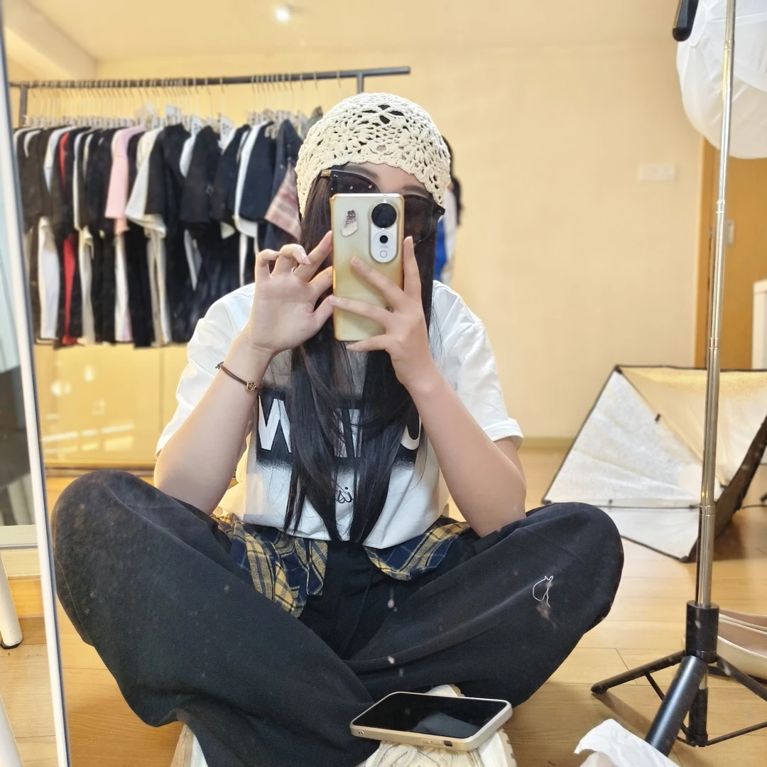 【30号链接红色-好运珍珠】珍珠字母刺绣高街潮流简约休闲ins短袖情