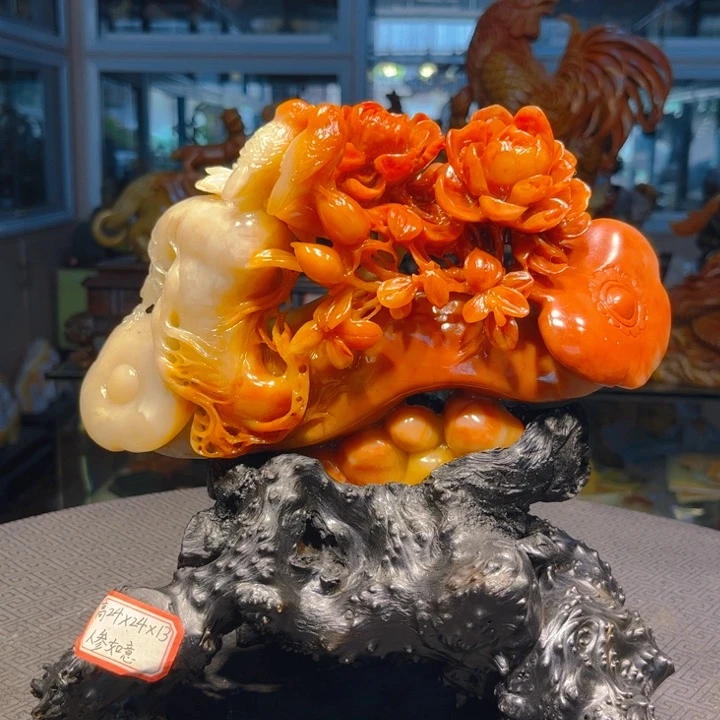 用***7寿山石寿山石雕刻艺术品