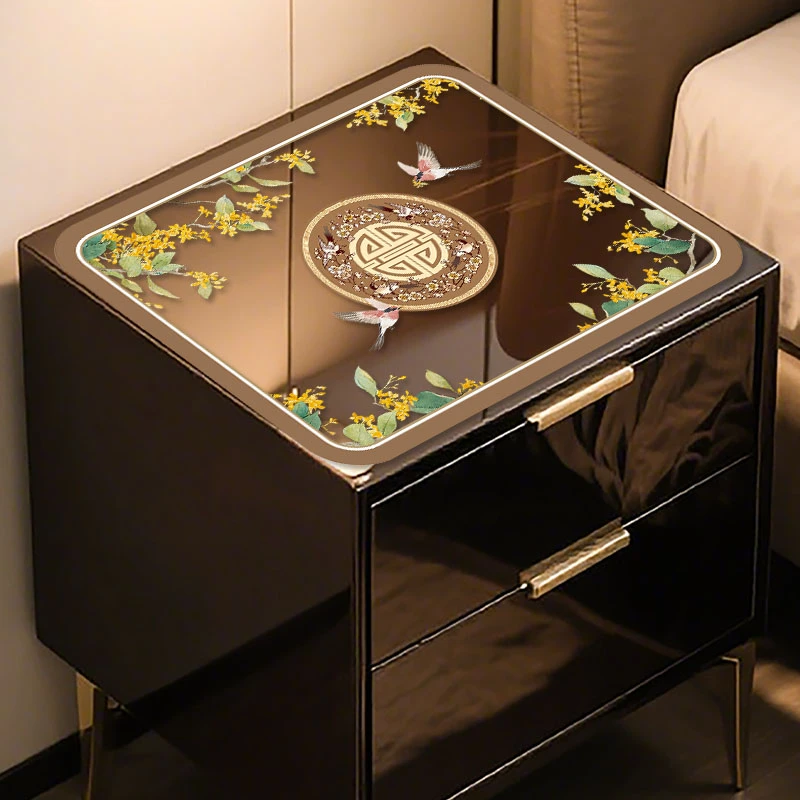 金桂香软玻璃茶垫餐垫床头柜磨砂透明桌垫防水防油防划耐磨轻奢