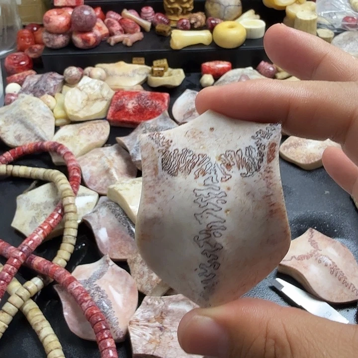 ঞ***࿐花岗石纯铜锡合金纯铜养殖鹿头骨三界牌
