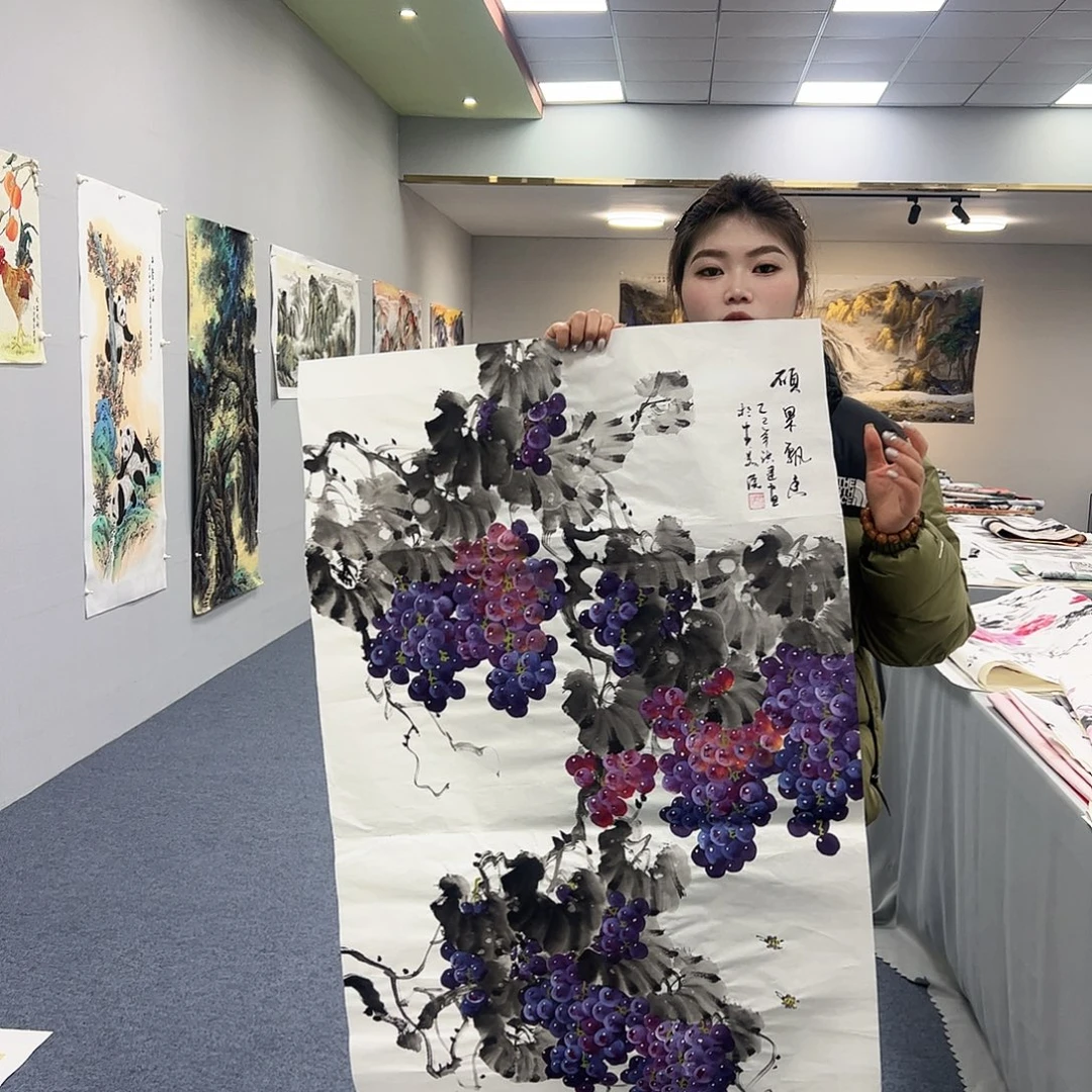 国画国画作品宣纸纯手绘