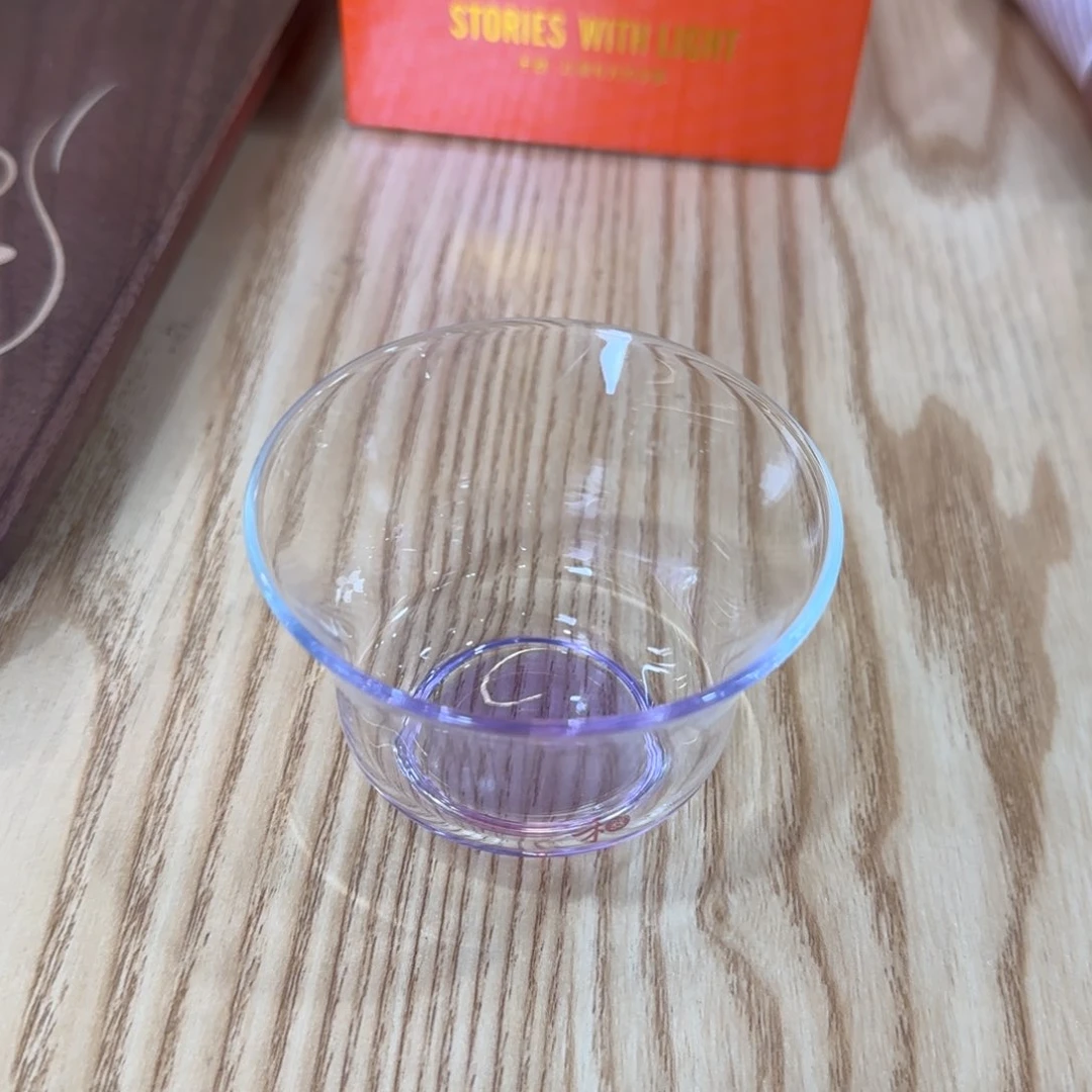 禾器清杯浅紫色。