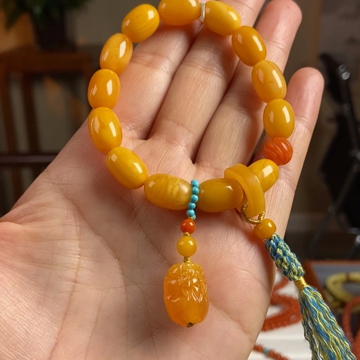 琥珀手链未镶嵌蜜蜡手串9