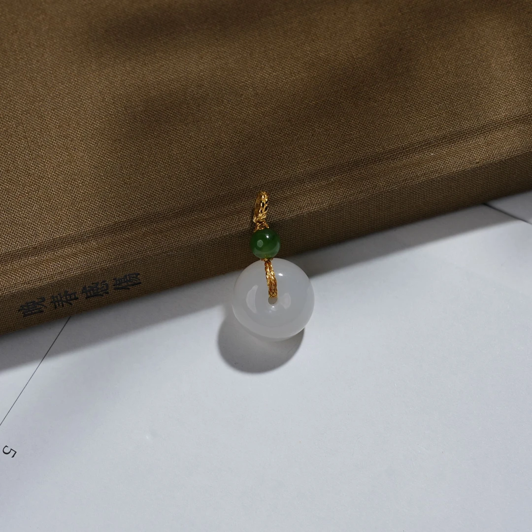 【小池专属】S925和田玉平安扣吊坠 16*11mm HHS0018