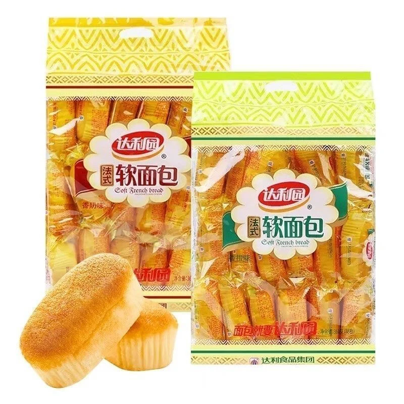 【配送到家】新日期360g达利园软面包（香奶和香橙2个口味任选）