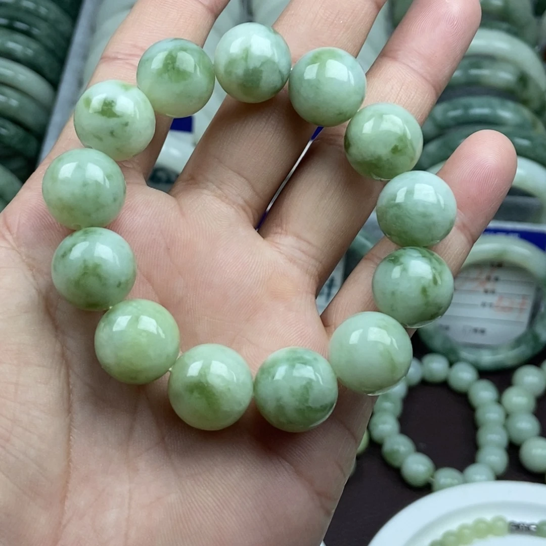 蛇纹石玉未镶嵌手链