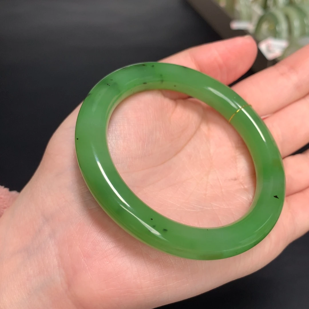 和田玉手镯未镶嵌55