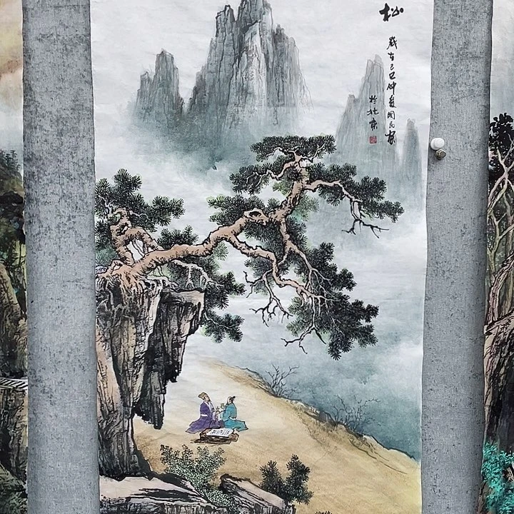 绘画优**在绘画作品画芯周国民