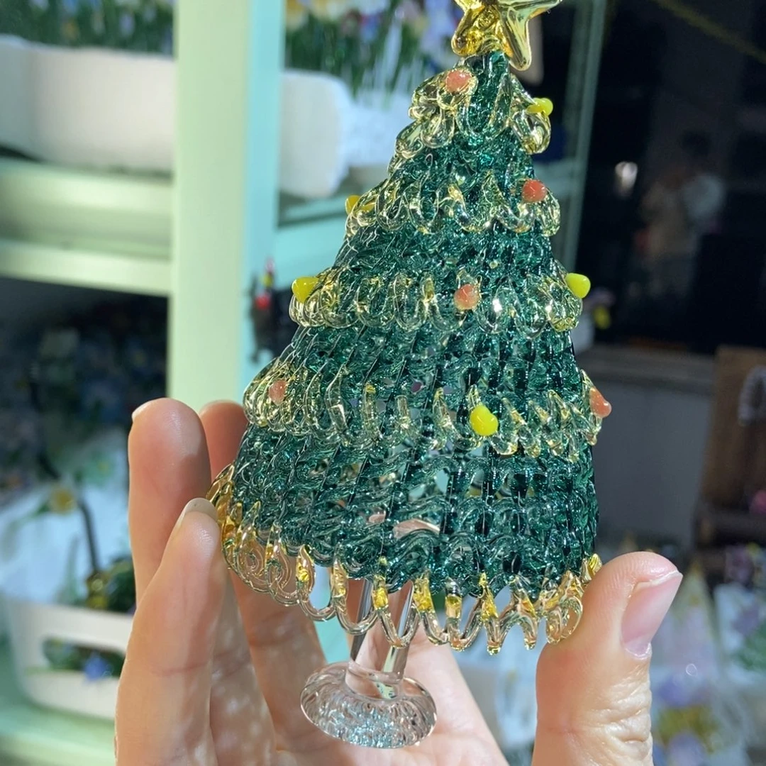 琉璃手工艺品湖绿金