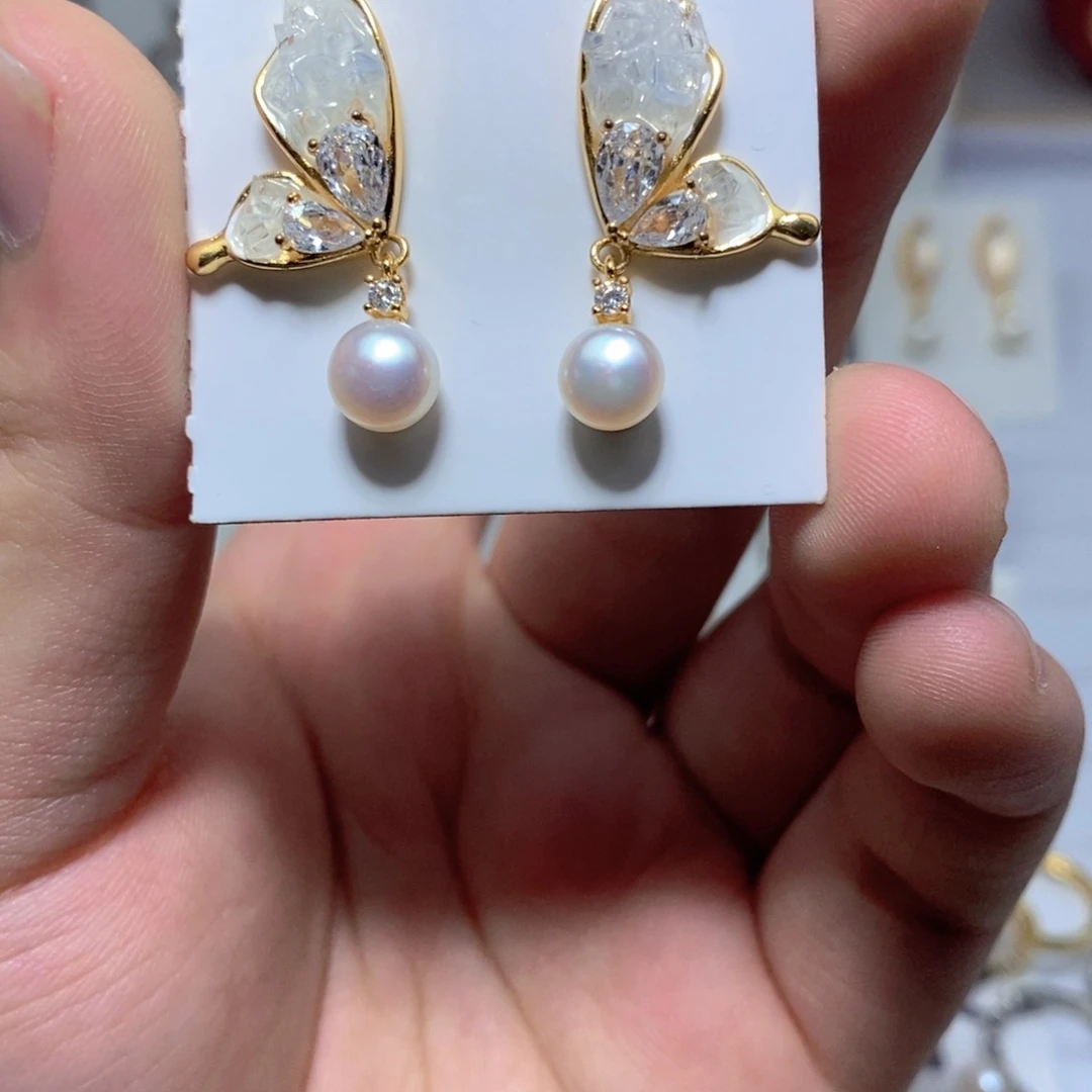 淡水珍珠未镶嵌耳饰