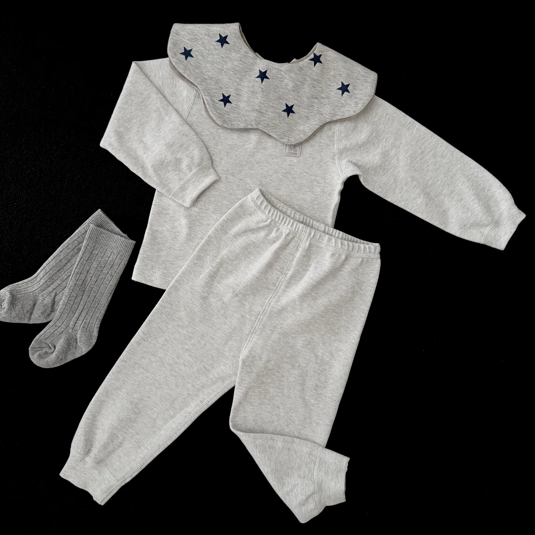 舒绒保暖丨Nubiluna婴幼儿宝宝保暖内衣套装纯棉亲肤秋衣秋裤秋冬