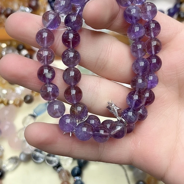 水晶手链未镶嵌玻利维亚极光