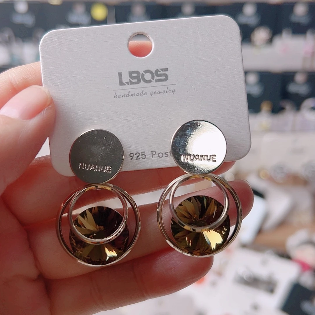 琉璃纯铜合金耳环的