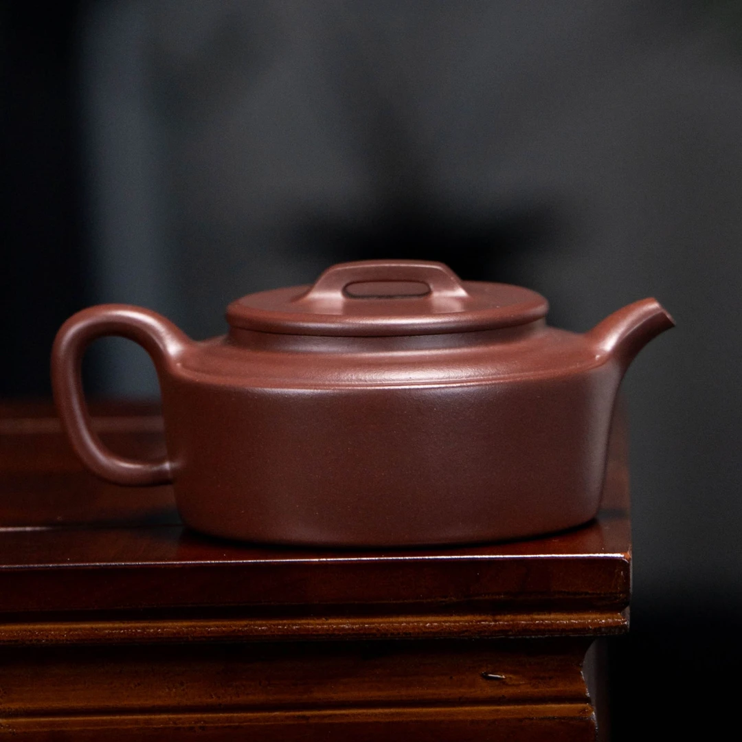 镜元紫砂壶  底槽青泥料  嵇芳手工制作