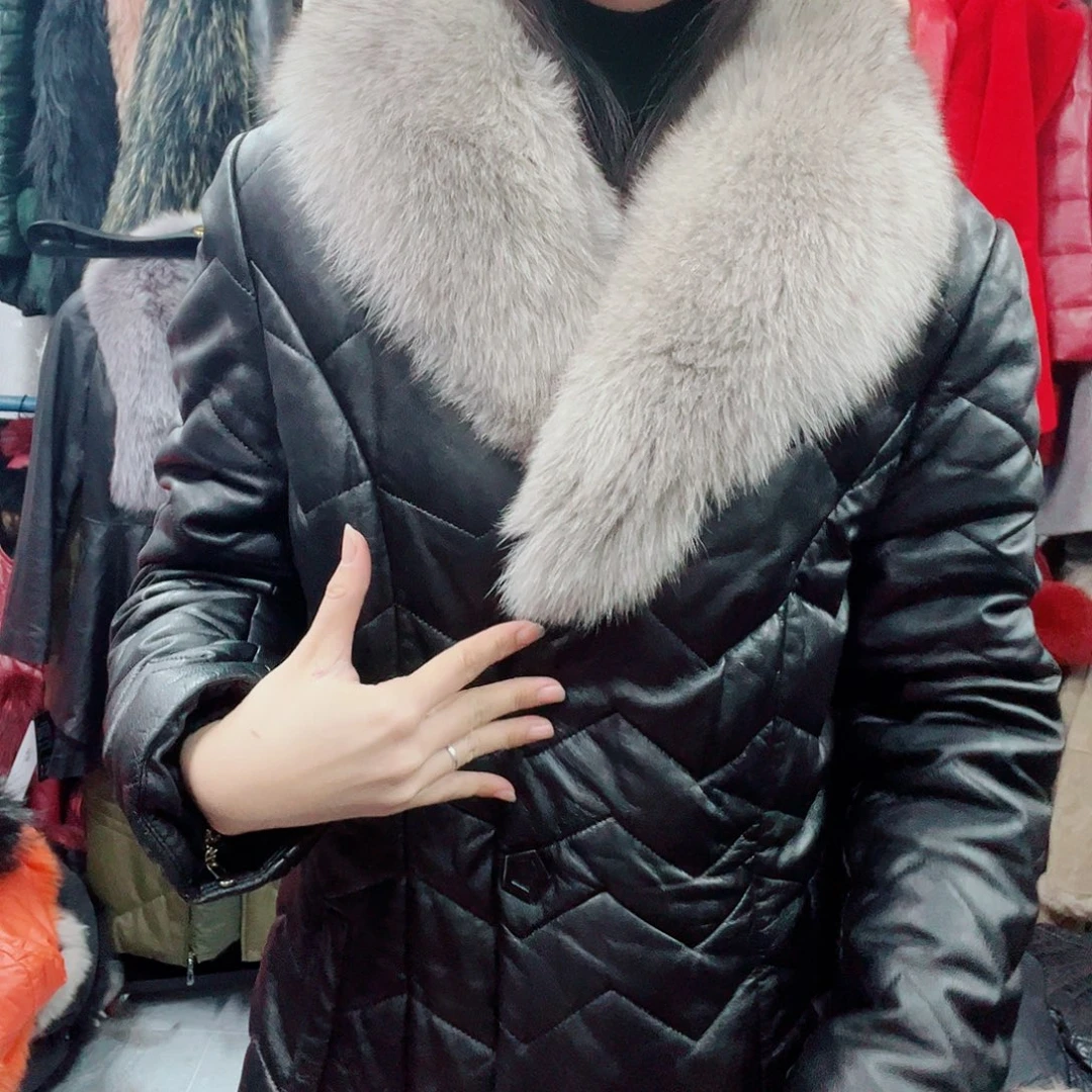 大码女装外套羊皮