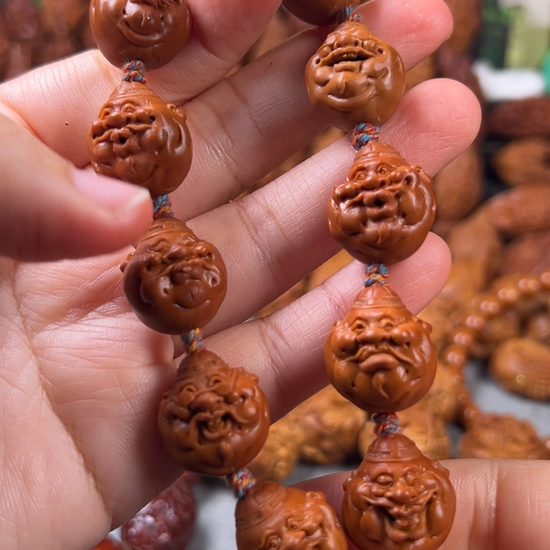 橄榄核手串/手链1.7铁核 财神童趣头手串