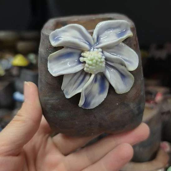 景德镇手工高温陶瓷：内5口高8