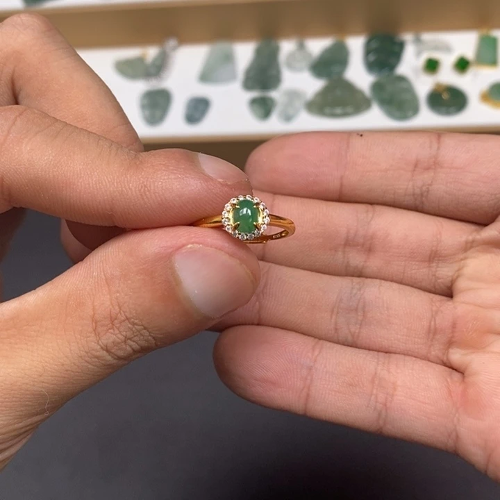 翡翠未镶嵌手链天然a货翡翠，银镶包邮到家