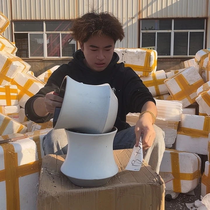 紫砂花盆宜兴紫砂粗陶花盆