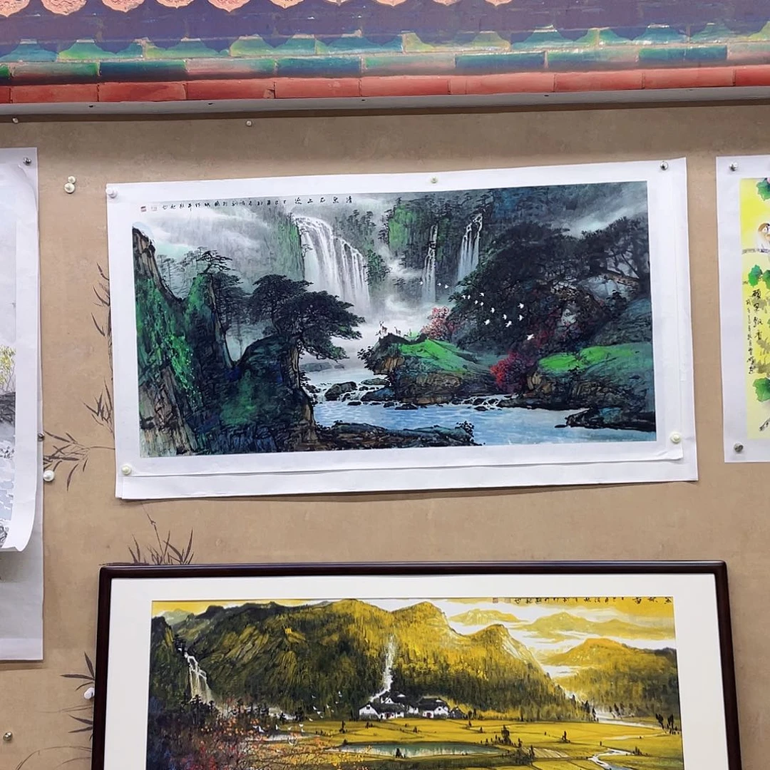 国画手绘国画，精品山水