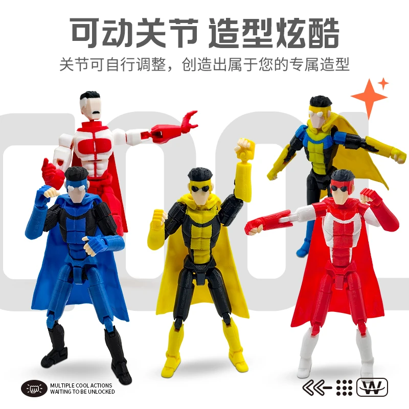 【现货】关节人偶13少侠关节可动免拼手办动漫模型解压玩具装饰礼物