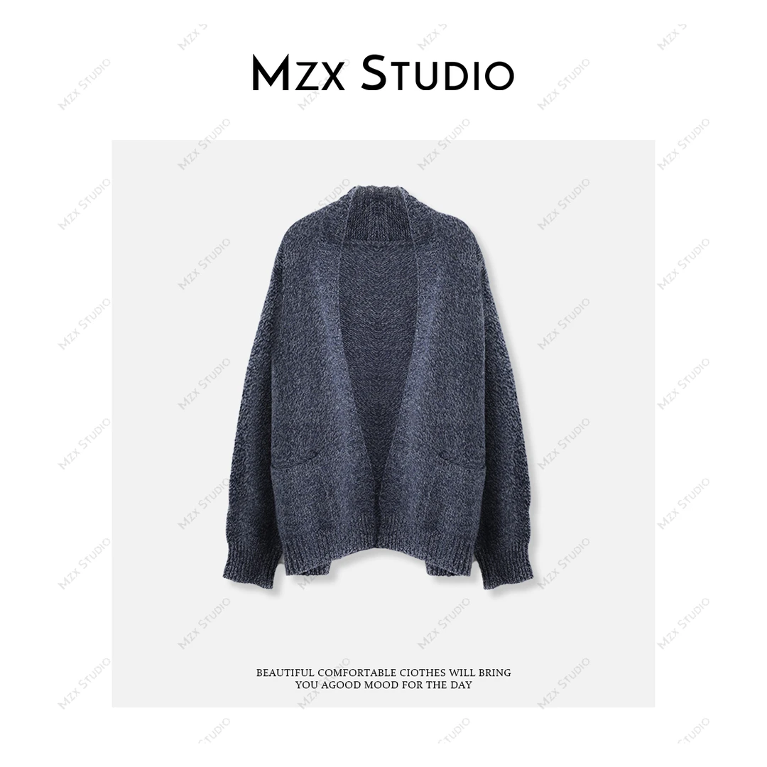 MZX 【100%羊毛】软糯厚实花纱毛衣开衫WT5101-M