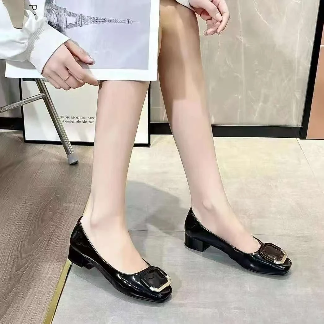 26512 新款法式浅口平底方头百搭单鞋
