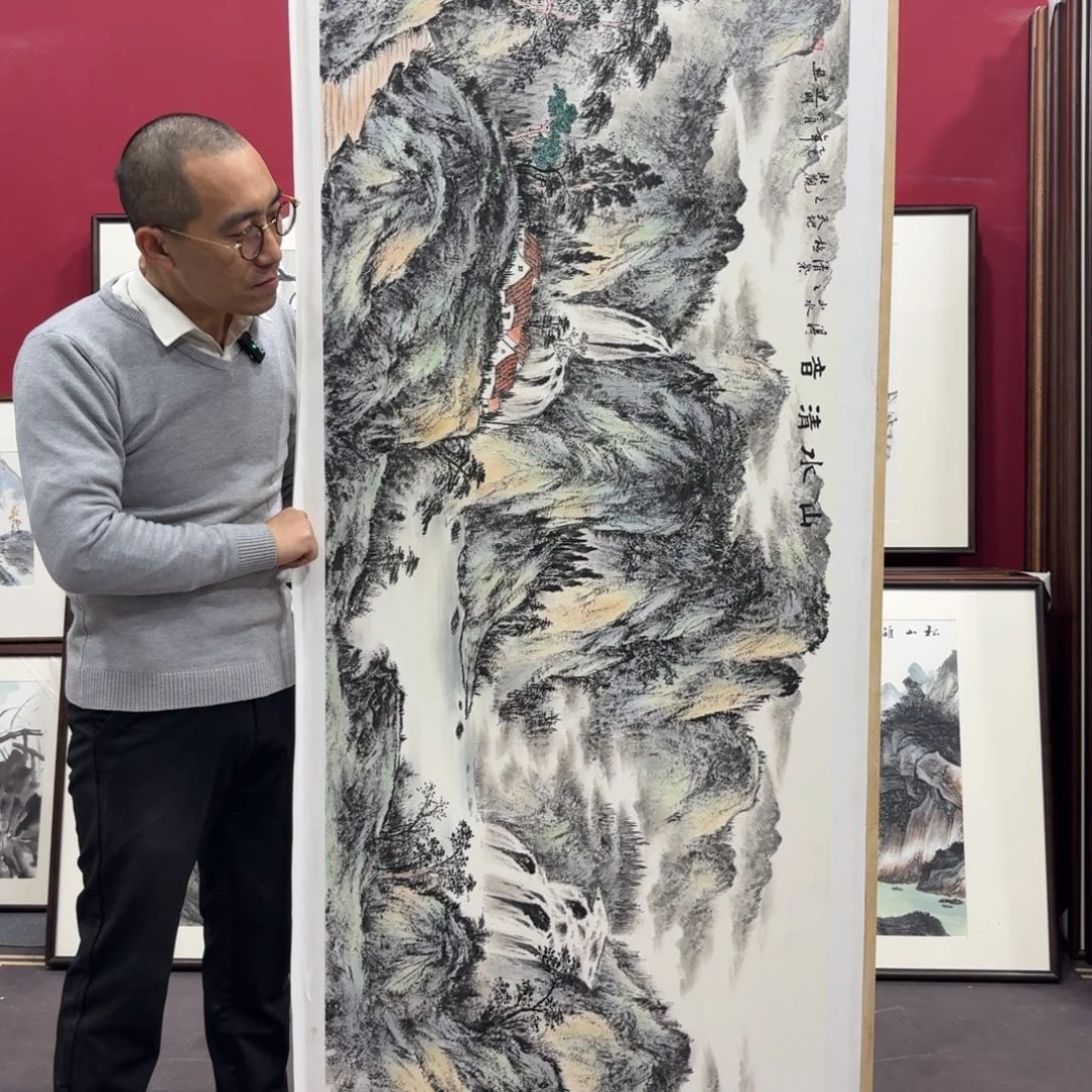 用***4国画手绘作品210/80