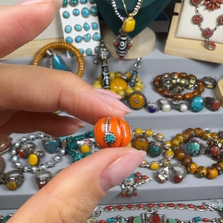 N****吊坠925银藏地密码散珠