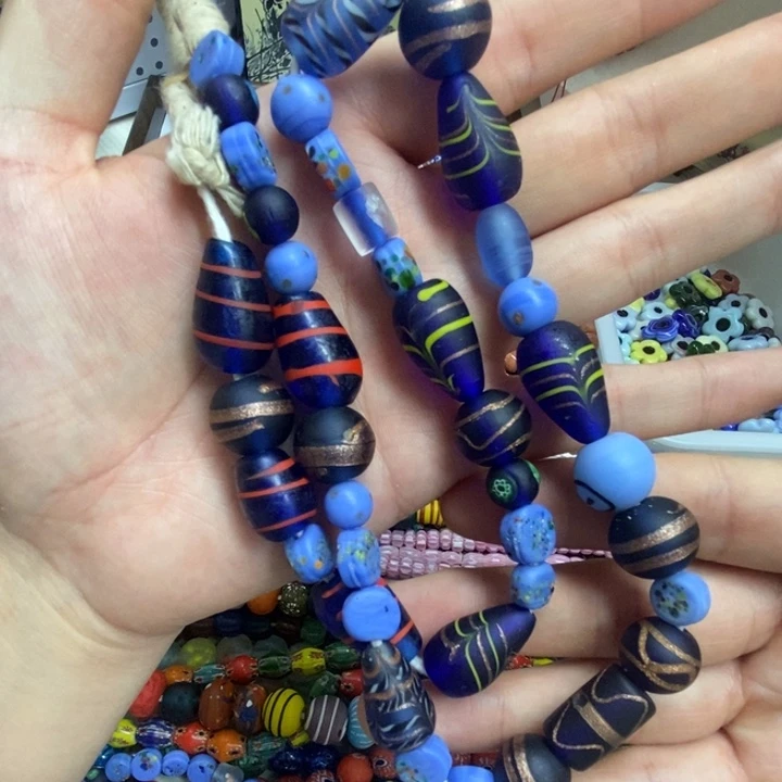 颈饰琉璃纯色多宝2个款