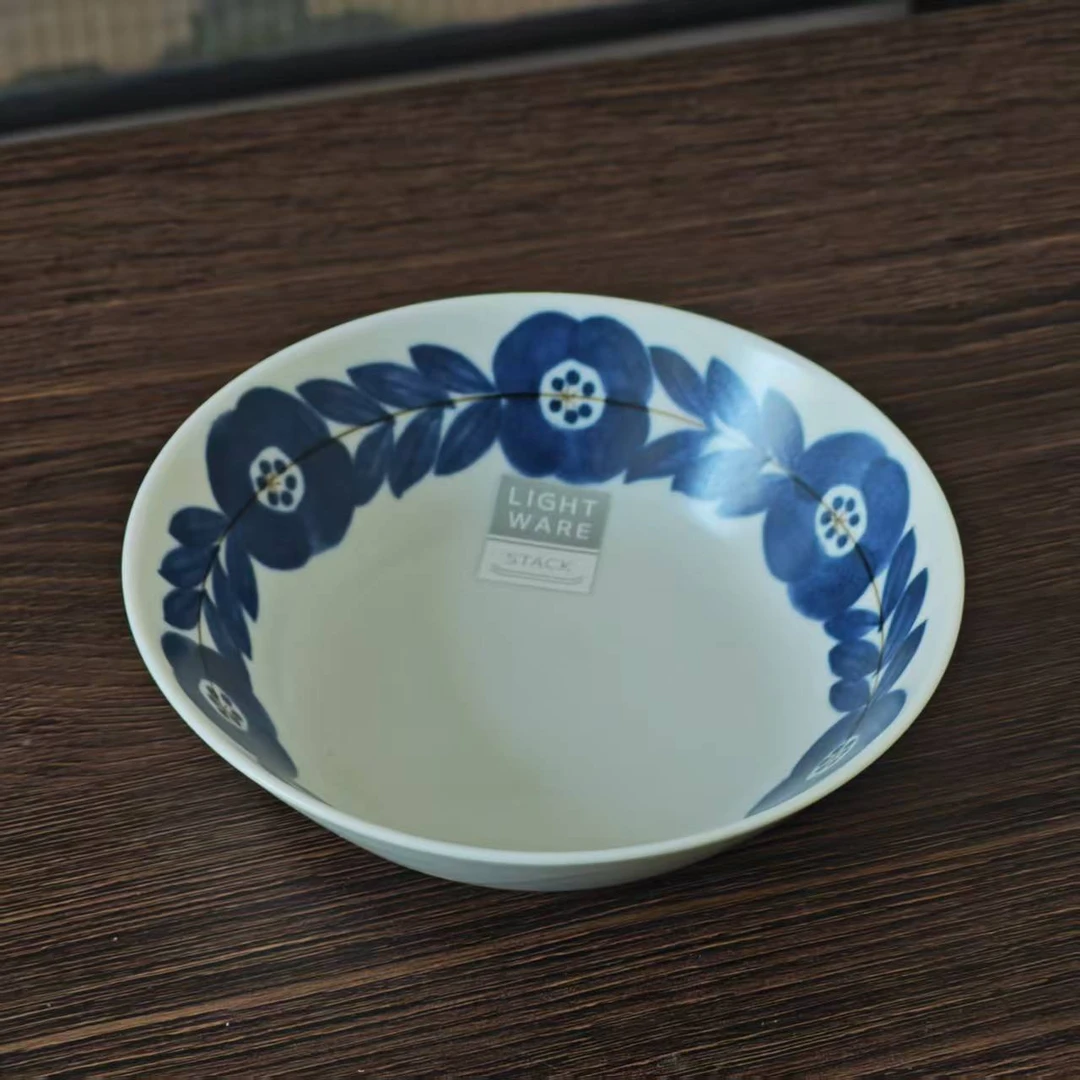 aito 花叶蓝色款14cm深盘