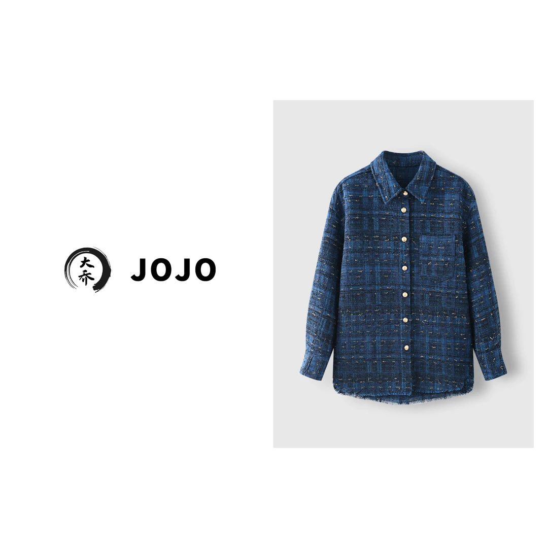 『大乔JoJo』【星河】精致小香风粗花呢翻领气质短外套