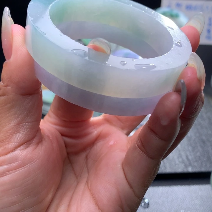 未镶嵌翡翠手镯定制翡翠色****黑
