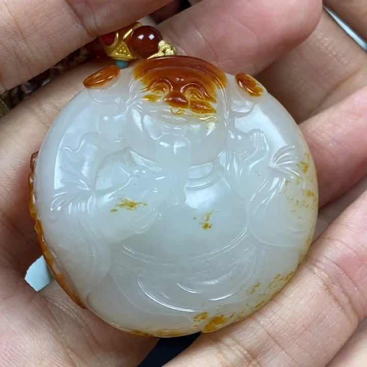 未镶嵌和田玉挂件方*