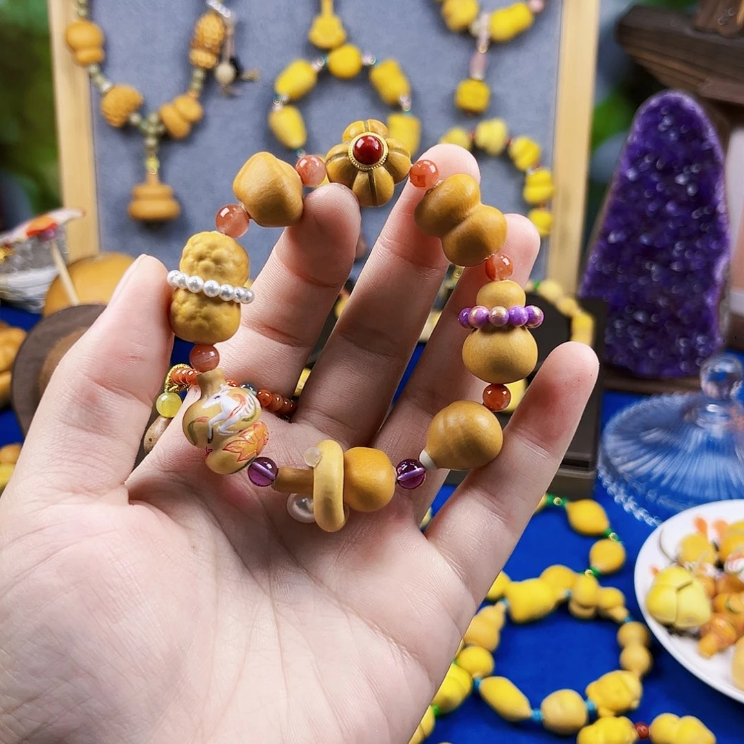 ****措木多宝葫芦手串葫芦