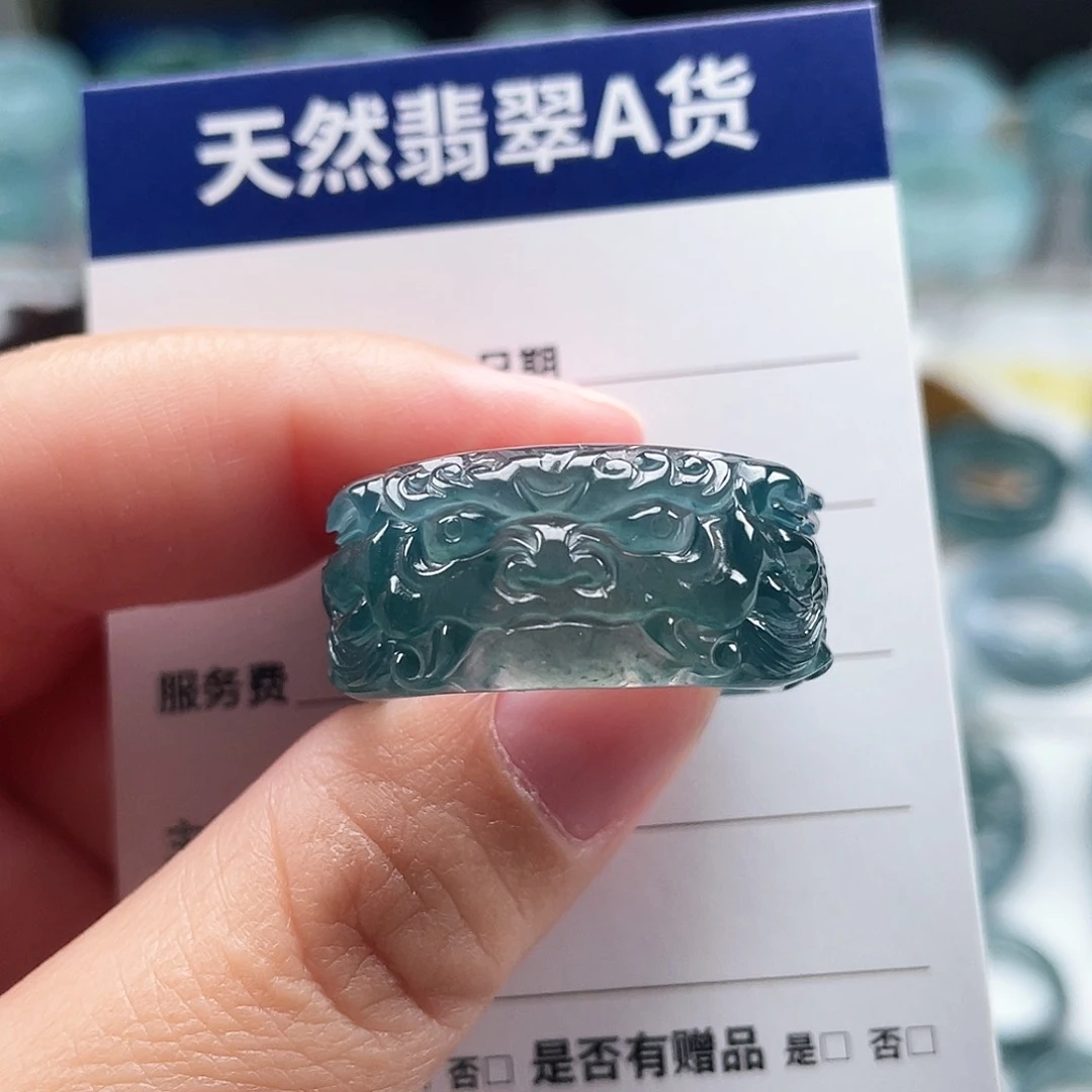 未镶嵌戒指翡翠封**胥翡翠