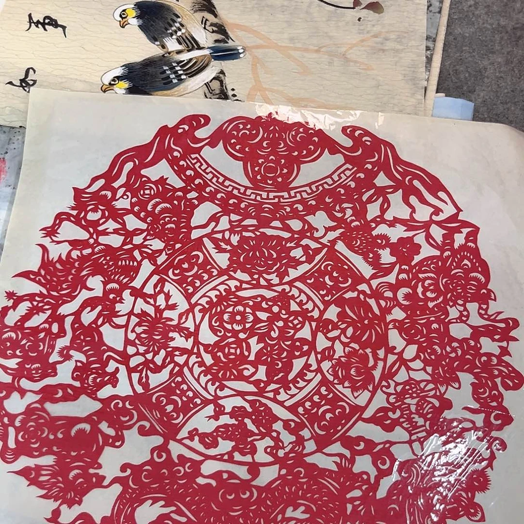 国画纯手绘山水花鸟书法